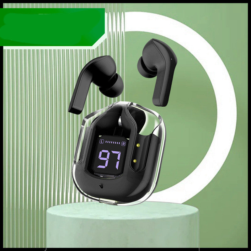 Mini Transparent Bluetooth Headset – ENC Noise Reduction & Sports Music