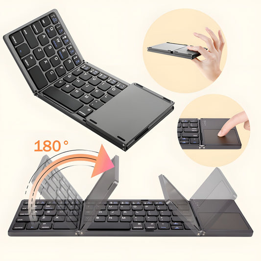 Foldable Wireless Bluetooth Keyboard