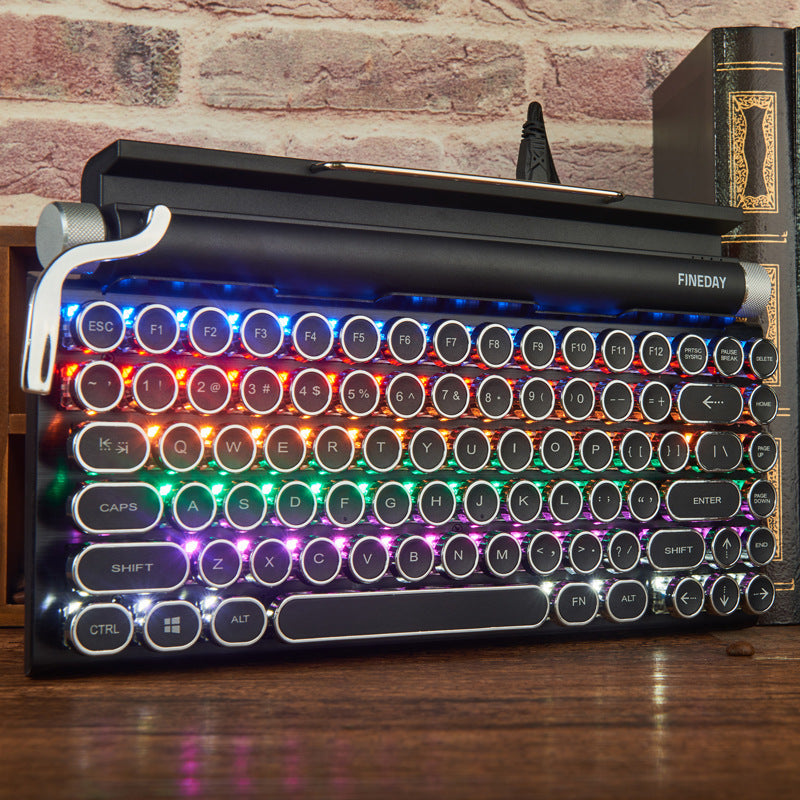 Dot retro typewriter mechanical keyboard