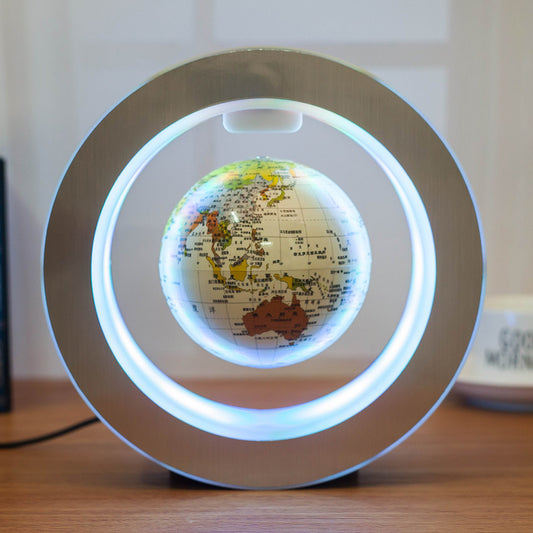 LED Floating Globe – Magnetic Levitation World Map Light