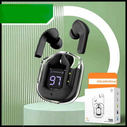 Mini Transparent Bluetooth Headset – ENC Noise Reduction & Sports Music